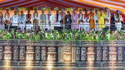 Prime Minister Narendra Modi with Odisha CM Mohan Charan Majhi and others