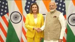 PM Narendra Modi meets former US House Speaker Nancy Pelosi in New Delhi