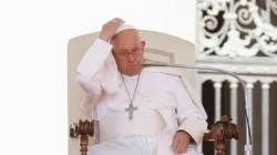 Pope Francis attends the weekly general audience in Saint Peter's Square at the Vatican