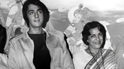 Sanjay Dutt with mother Nargis