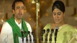 RLD chief Jayant Chaudhary and Apna Dal (S) leader Anupriya Patel