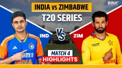 IND vs ZIM, 4th T20I Live Score and Match Updates