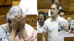 Nirmala Sitharaman laughs on Rahul Gandhi's remarksq