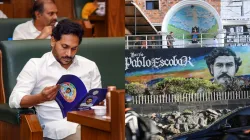 Mexican drug smuggler Pablo Escobar (R) and former Andhra Pradesh CM Jagan Mohan Reddy