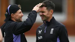 Joe Root and James Anderson. Joe Root and James Anderson.