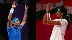 Sharath Kamal and PV Sindhu.