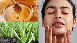 Use aloe vera & honey face mask to get rid of dry skin