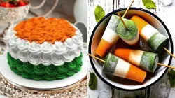 Tricolour-themed desserts