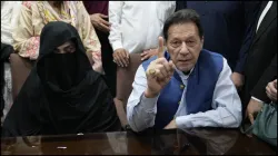 Former Pakistan PM Imran Khan and his wife Bushra Bibi.