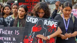 Students stage a protest against the alleged rape and murder of a Kolkata-based trainee doctor 