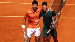 Novak Djokovic and Carlos Alcaraz.