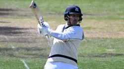 Nic Maddinson in action for Victoria in the Sheffield Shield.