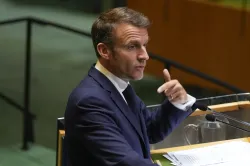 French President Emmanuel Macron at UN