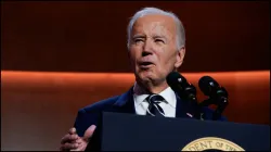 US President Joe Biden at the UN General Assembly session on Tuesday.