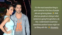 Varun Dhawan stands up for Malaika Arora