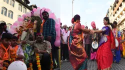 Devotees celebrate the festival in Srinagar