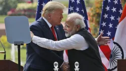  Prime Minister Narendra Modi and the then US President Donald Trump in New Delhi.