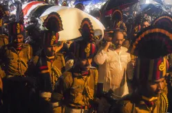 Zeeshan Siddique during the last rites of his father Baba Siddique