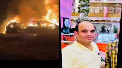 Man charred to death inside burning Fortuner car in Dadri