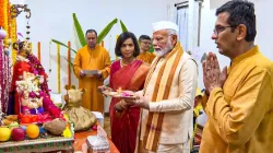 PM Modi visited to the CJI's home on Ganesh Puja