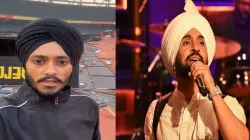 Snapshot from a viral video and Diljit Dosanjh while performing at his concert, Dil-Luminati India Tour at Delhi's JLN stadium