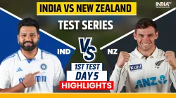 India vs New Zealand 1st Test Day 5.