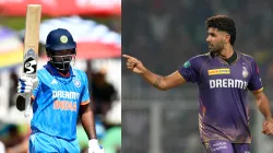 Sanju Samson and Harshit Rana. Sanju Samson and Harshit Rana.