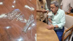 TMC's Kalyan Banerjee smashes glass bottle and hurts himself