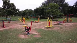 Open gym in Delhi's park