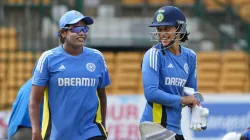 Asha Sobhana and Smriti Mandhana.