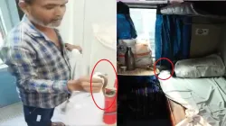 snake spotted in AC coach of train