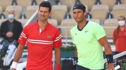 Novak Djokovic and Rafael Nadal.