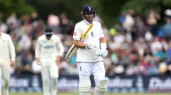 Joe Root was dismissed for an eight-ball duck as England were in early trouble in their batting innings against New Zealand