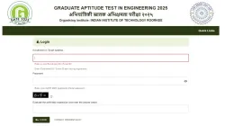 GATE 2025 application form correction window opens