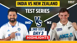 IND vs NZ 3rd Test Day 3 Highlights.