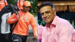 Vaibhav Suryavanshi and Rahul Dravid.