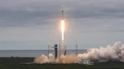 SpaceX Falcon 9 with ISRO's  GSAT N-2