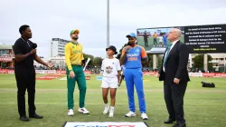 Suryakumar Yadav and Aiden Markram at toss.