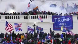 Rioters storm the West Front of the US Capitol January 6, 2021, in Washington