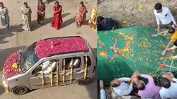 Gujarat Family performing rituals for their lucky car.