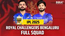 Royal Challengers Bengaluru full squad for IPL 2025