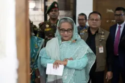 Bangladesh's former Prime Minister Sheikh Hasina 