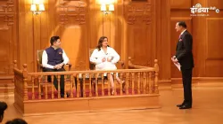 AAP Rajya Sabha MP Raghav Chadha and film star Parineeti Chopra on Aap Ki Adalat