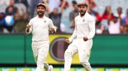 Virat Kohli celebrates animatedly at the MCG.