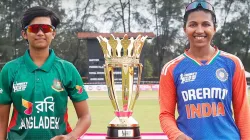 Bangladesh captain Sumaiya Akter and India captain Niki Prasad