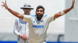 Jasprit Bumrah ecstatic after getting rid of Mitchell Marsh.