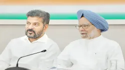 Telangana CM Revanth Reddy and Former PM Manmohan Singh