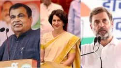 Nitin Gadkari, Priyanka Gandhi and Rahul Gandhi