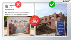 Fact Check, JNU, BR Ambedkar, 