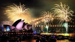 Fireworks explode over Sydney Harbour ahead of New Year's Eve celebrations in Sydney, Tuesday, Dec. 